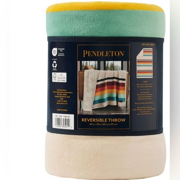 Brand New! Pendleton Reversible Plush Throw -Mount Foraker - Picture 6 of 7